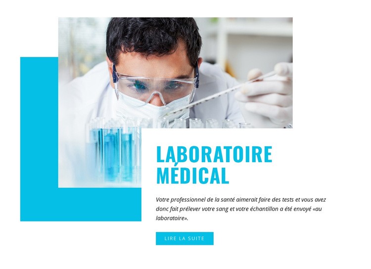 Laboratoire médical et scientifique Créateur de site Web HTML