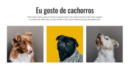 Galeria De Cães - Modelo De Página HTML5