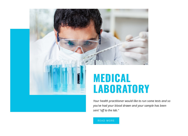 Medical and Science laboratory Web Page Design