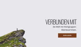 Homepage-Abschnitte Für Kleingruppen-Abenteuertouren