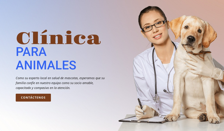 Clínica para animales Plantilla Joomla