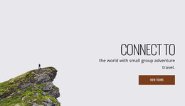 Small Group Adventure Tours - Modern Web Template