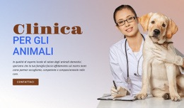 Generatore Di Siti Web Pronto All'Uso Per Clinica Per Animali