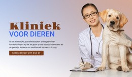 Kliniek Voor Dieren - Aanpasbare Sjabloon