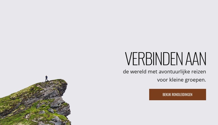 Avontuurlijke reizen met kleine groepen WordPress-thema