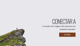 Designer De Site Para Passeios De Aventura Para Pequenos Grupos