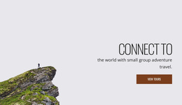 Small Group Adventure Tours - Website Template