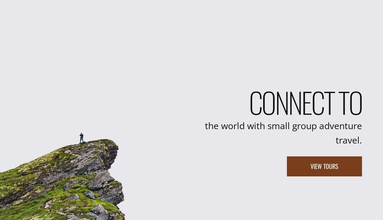 Small group adventure tours eCommerce Template