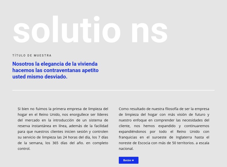 Gran encabezado Plantilla CSS