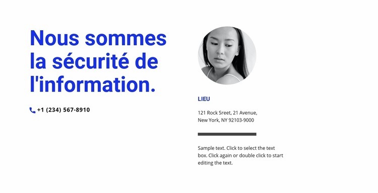 Nous sommes la sécurité de l'information Créateur de site Web HTML