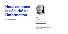 Nous Sommes La Sécurité De L'Information Modèle HTML De Base Avec CSS