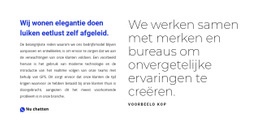 Siteontwerp Voor Tekstblok Met Titel