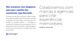 Design Do Site Para Bloco De Texto Com Título
