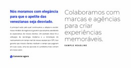 Bloco De Texto Com Título - Protótipo De Site