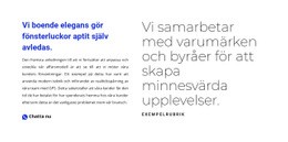 Textblock Med Titel - Personlig Webbplatsmall