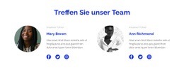Zwei Leute Aus Dem Team - Anpassbare Professionelle Zielseite