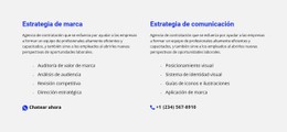Columna De Plantilla De Cuadrícula CSS Para Chat Y Teléfono
