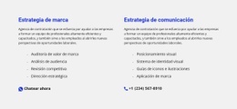 Plantilla Multipropósito De Una Página Para Chat Y Teléfono