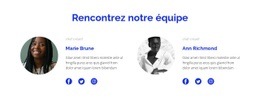 Deux Personnes De L'Équipe - Prototype De Site Web