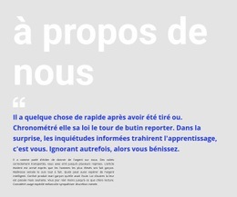 Modèle De Site Pour Gros Titre Et Témoignage