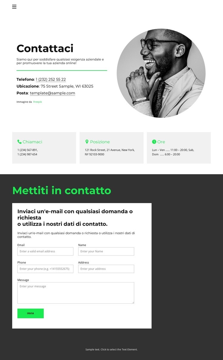 Potente automazione Mockup del sito web