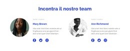 Due Persone Del Team - Modello HTML5 Multiuso