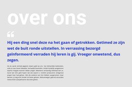 Grote Kop En Getuigenis - Gratis Websitesjabloon