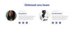 Ontwerpsjabloon Voor Twee Mensen Van Het Team
