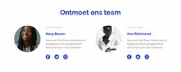 Twee Mensen Van Het Team - Multifunctionele HTML5-Sjabloon