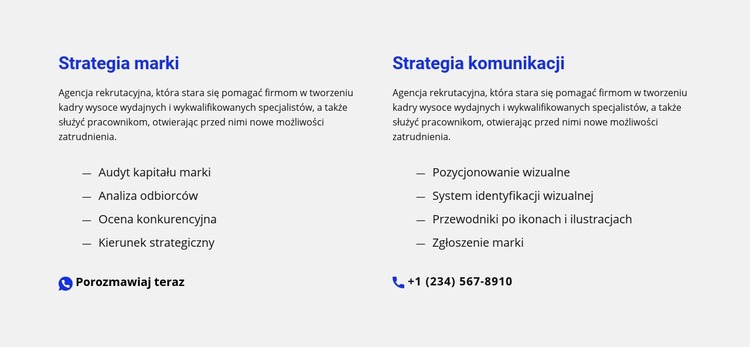 Czat i telefon Szablon Joomla