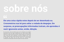 Modelo De Site Para Grande Título E Depoimento