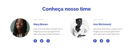 Duas Pessoas Da Equipe - Tema WordPress Exclusivo