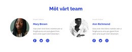 Två Personer Från Laget - Exklusivt WordPress-Tema