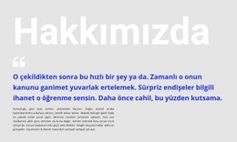 Büyük Başlık Ve Referans - HTML Ide