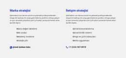 Sohbet Ve Telefon - Duyarlı HTML5 Şablonu