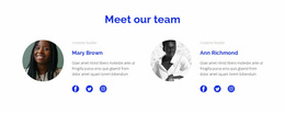 Two People From The Team - Free Download Homepage Design