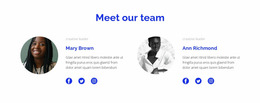 Two People From The Team - Website Prototype