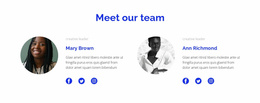 Two People From The Team - Customizable Professional Landing Page