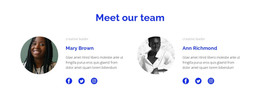 Two People From The Team - Exclusive WordPress Theme