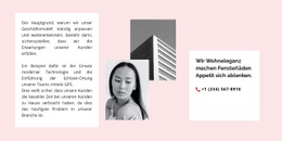 Atemberaubendes Webdesign Für Zwei Fotos Und Texte