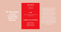 Kontaktdaten Und Text – Vielseitiges WooCommerce-Theme