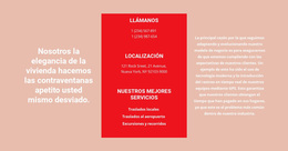 Datos De Contacto Y Texto - Tema WooCommerce Multipropósito