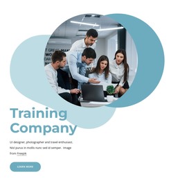 Training Courses And Programs - Free HTML Template