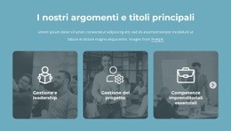 I Nostri Argomenti E Titoli Principali