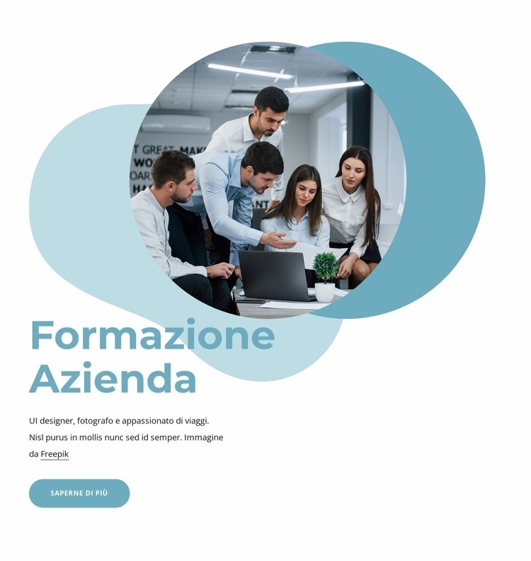 Corsi e programmi di formazione Un modello di pagina