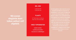 Contactgegevens En Tekst CSS-Formuliersjabloon