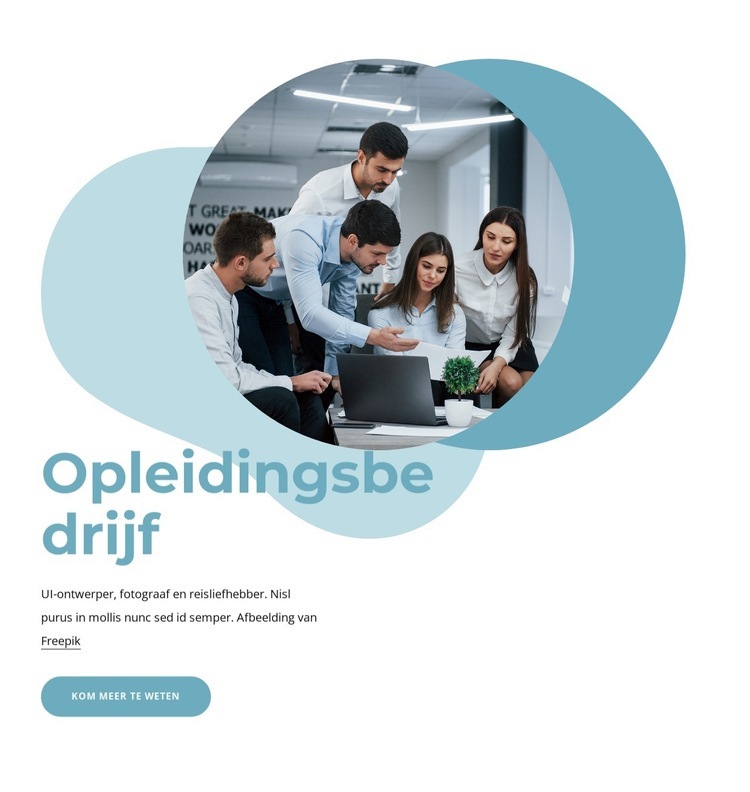 Trainingen en programma's Website ontwerp