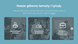 Nasze Główne Tematy I Tytuły - Szablon Jednej Strony