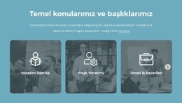 Temel Konularımız Ve Başlıklarımız