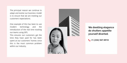 Stunning Web Design For Two Photos And Texts
